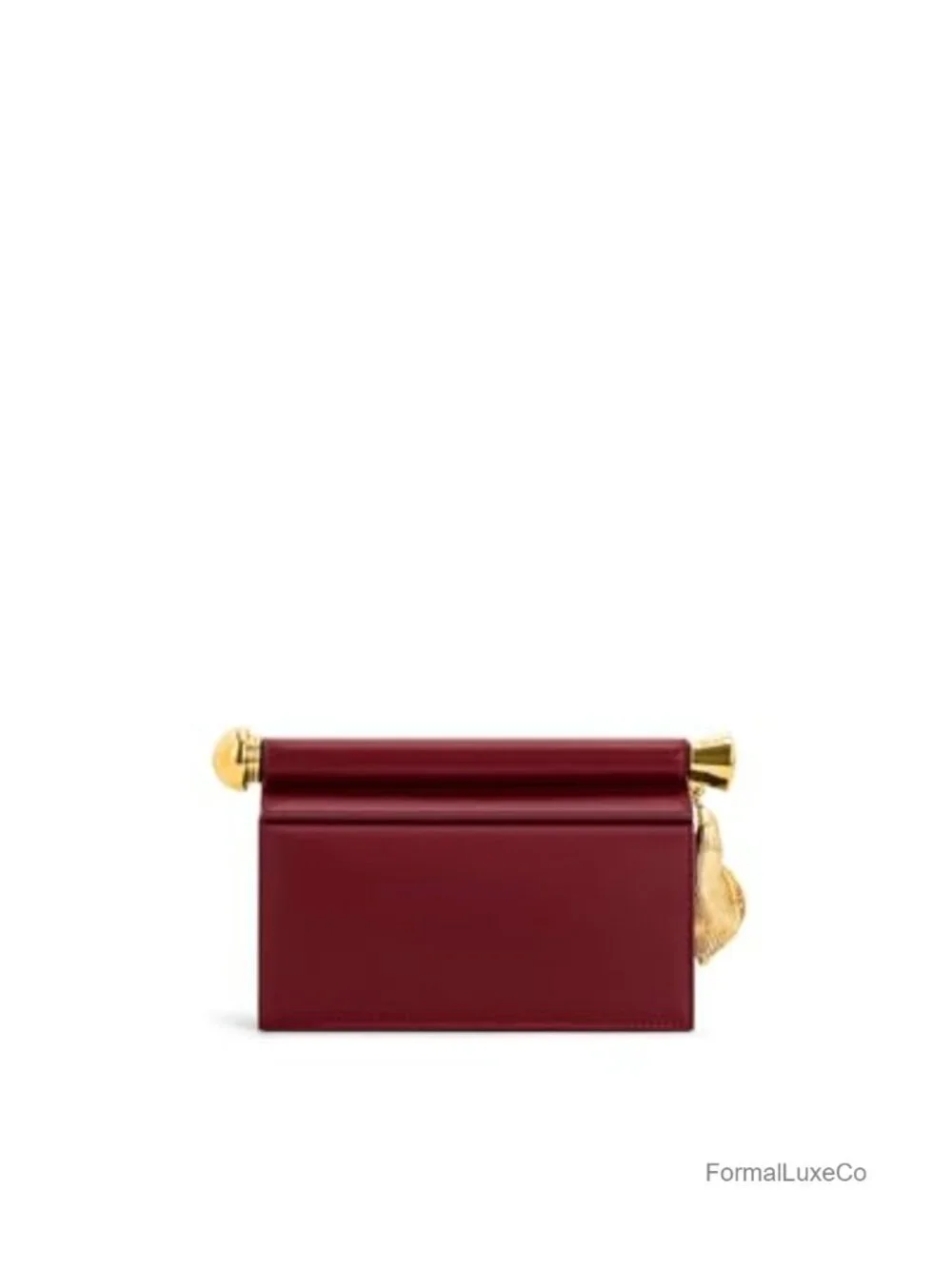JW PEI Holly Vegan Leather Clutch with Metal Pendant Embellishment